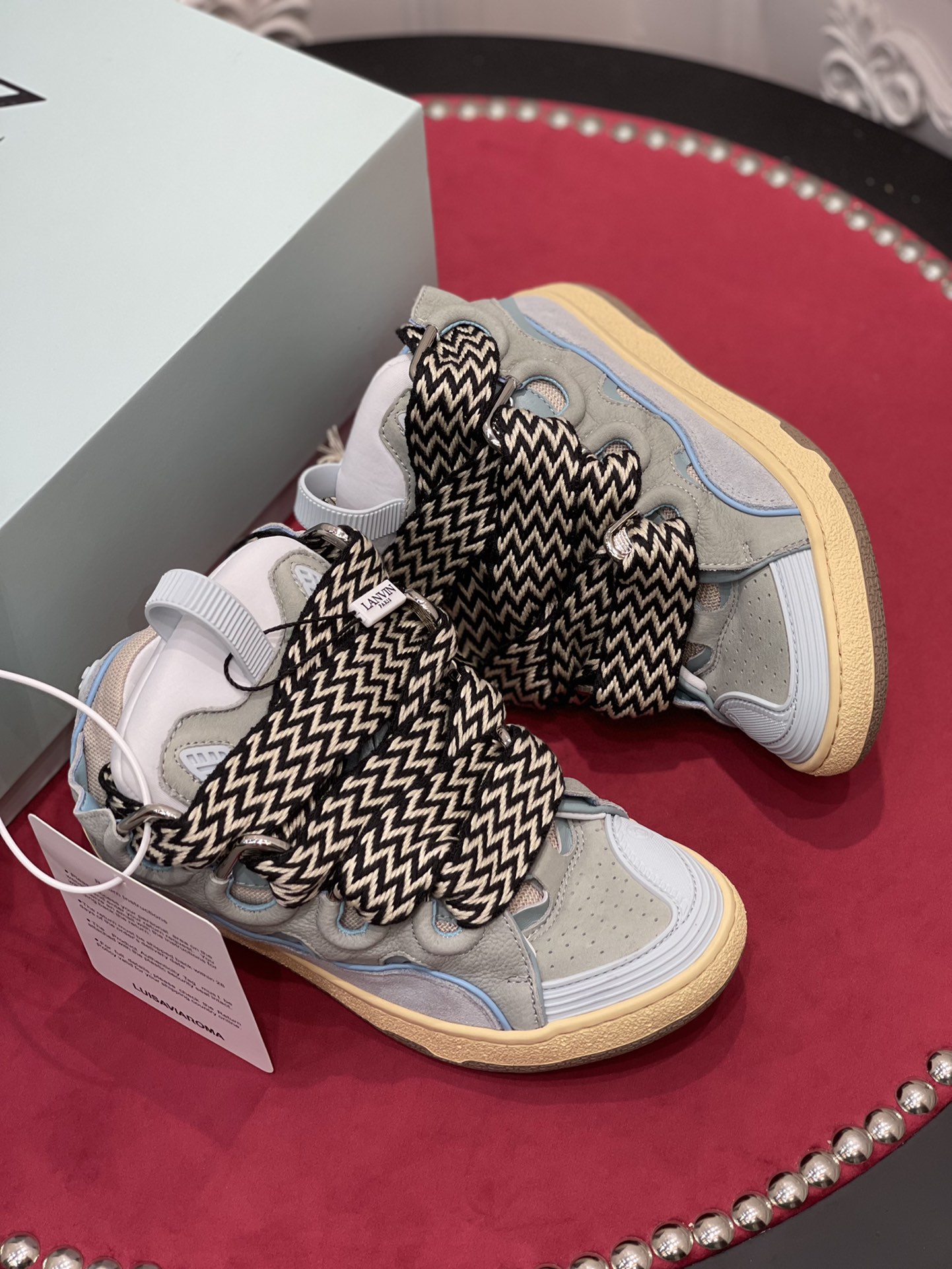 Lanvin Curb Sneaker Blue Grey FM-SKRK11-DALL-P22B243