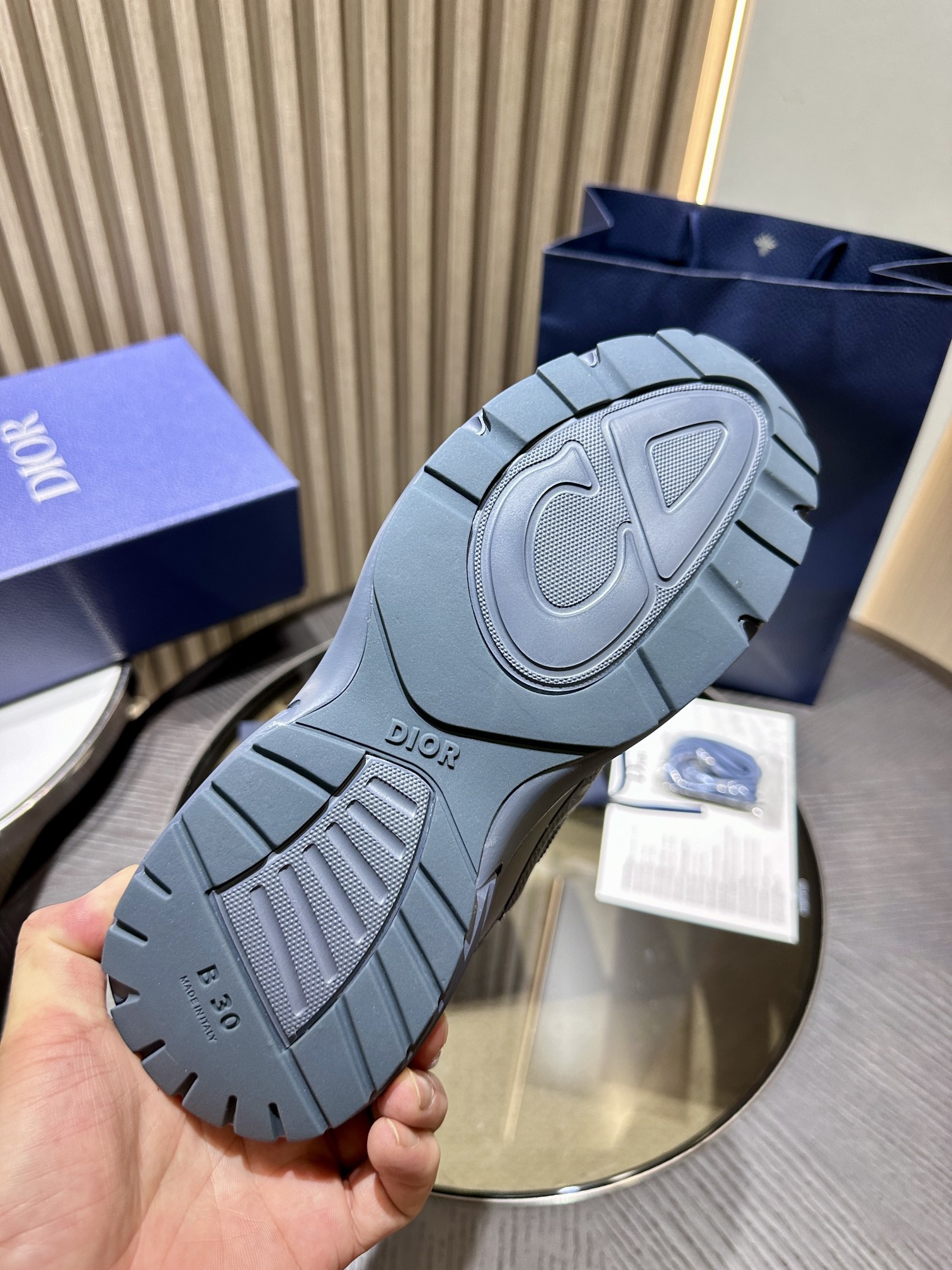 Dior x Stone Island B30 Sneaker Blue 3SN279ZAN_H557
