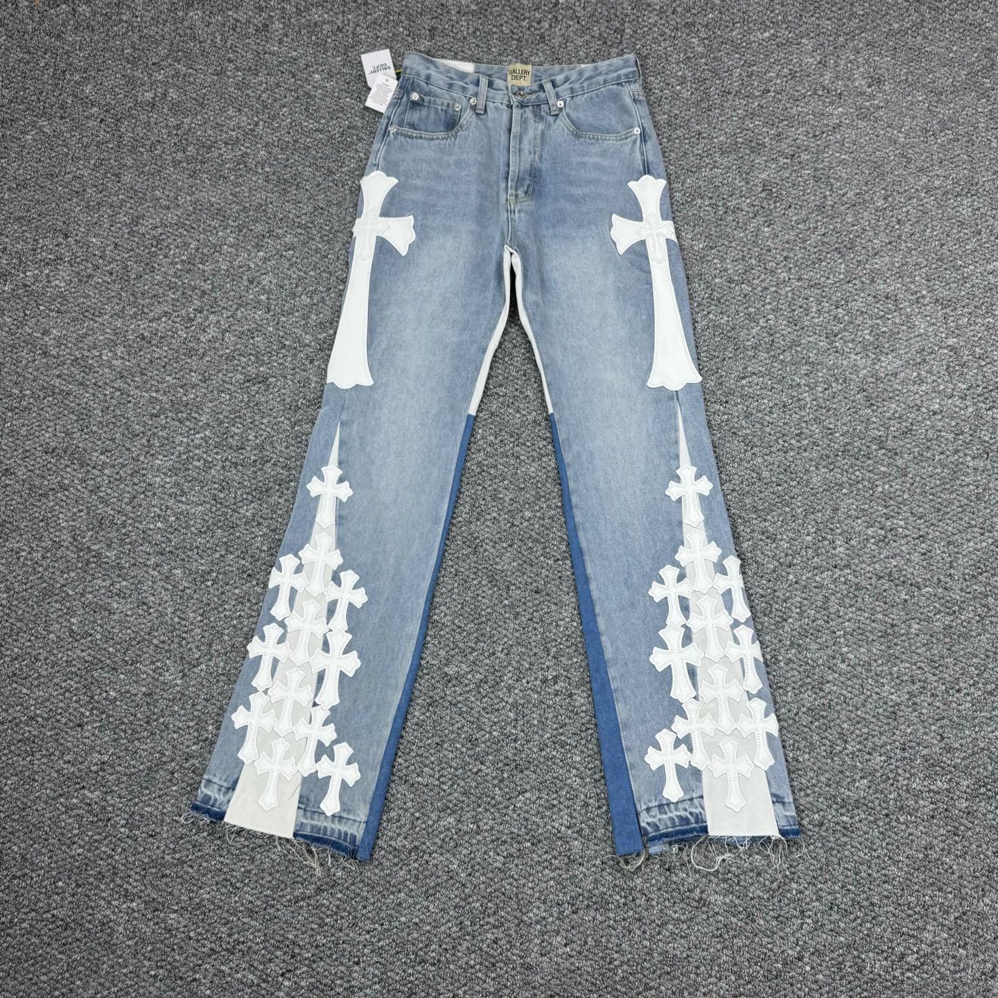 gallery dept. gallery dept. x Ch*0me He**ts washed denim jeans h771