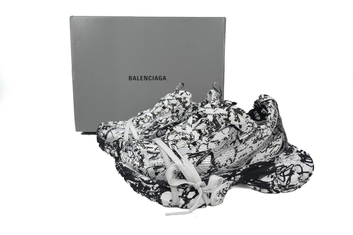Balenciaga 3XL Extreme White Black Graffiti 734734W2RG39010